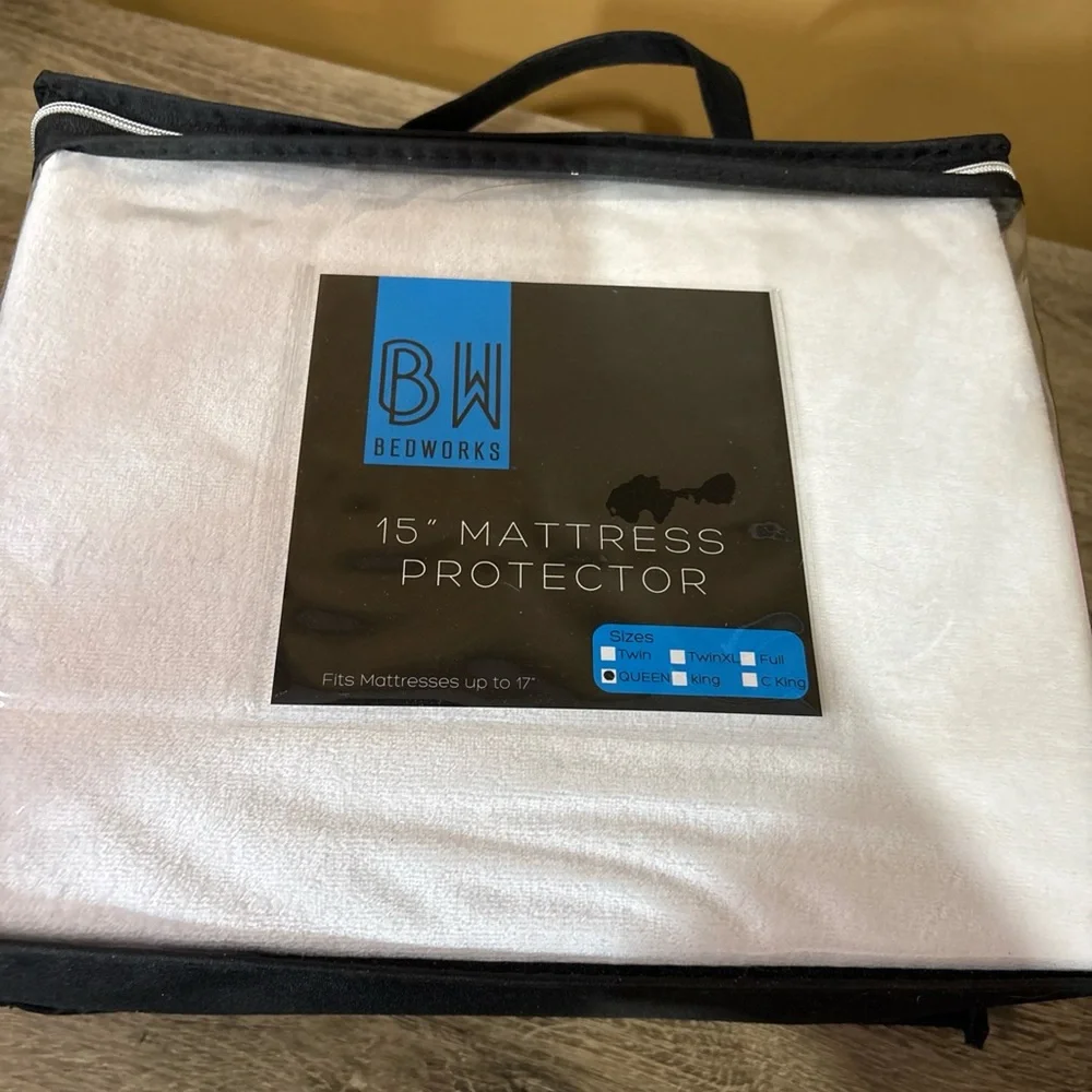 BW Bedworks - 15inch Mattress Protector Queen New in package